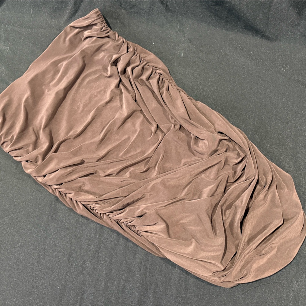 Express Brown Pencil Skirt